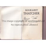 MARGARET THATCHER / AUTOGRAPHS BOOK Hardback book with dust jacket, A personal and Political