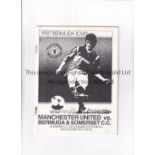 GEORGE BEST Programme for Best playing for Bermuda & Somerset C.C. in Bermuda v Manchester United