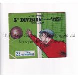 THE CHAMPION FOOTBALL PHOTO ALBUM Third Division South album with 22 team groups issued in 1935.