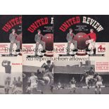 MANCHESTER UNITED 1957/8 Twenty nine home programmes for the infamous 1957/8 season including 21 X