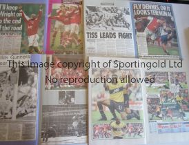 ARSENAL Four large scrapbooks filled with newspaper cuttings for seasons 1995/6, 1996/7 and 1998/