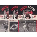 MANCHESTER UNITED 1956/7 Twenty one home programmes for the Championship season including 20 X