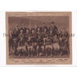 SCOTLAND 1918-19 A sepia 10" X 8" team group and officials which was a supplement with All Sports