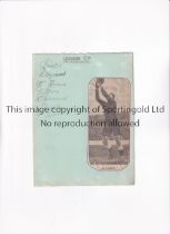 LEICESTER CITY 1935/6 AUTOGRAPHS An album sheet signed by 7 players including Jones, Grosvenor,