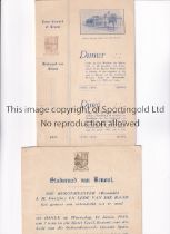 COMBINED SERVICES TOUR OF SOUTH AFRICA 1935 Menu and Invitation for the after match Dinner v Eastern
