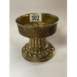 A hallmarked silver replica of The Tudor Cup by Na