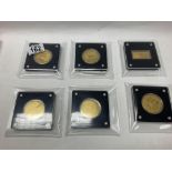 6 x gold coinâ€™s commemorating Concorde and the o