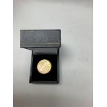 1909 half sovereign 9ct gold ring