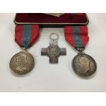 2 Imperial service medals, 1 for Francis Agger, th