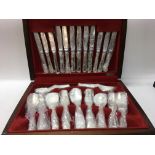 Silver plated cutlery set