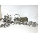 Silver plate tea set- NO RESERVE