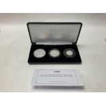Withdrawn - Silver 3 coin set, 925 proof 50th anniversary of C