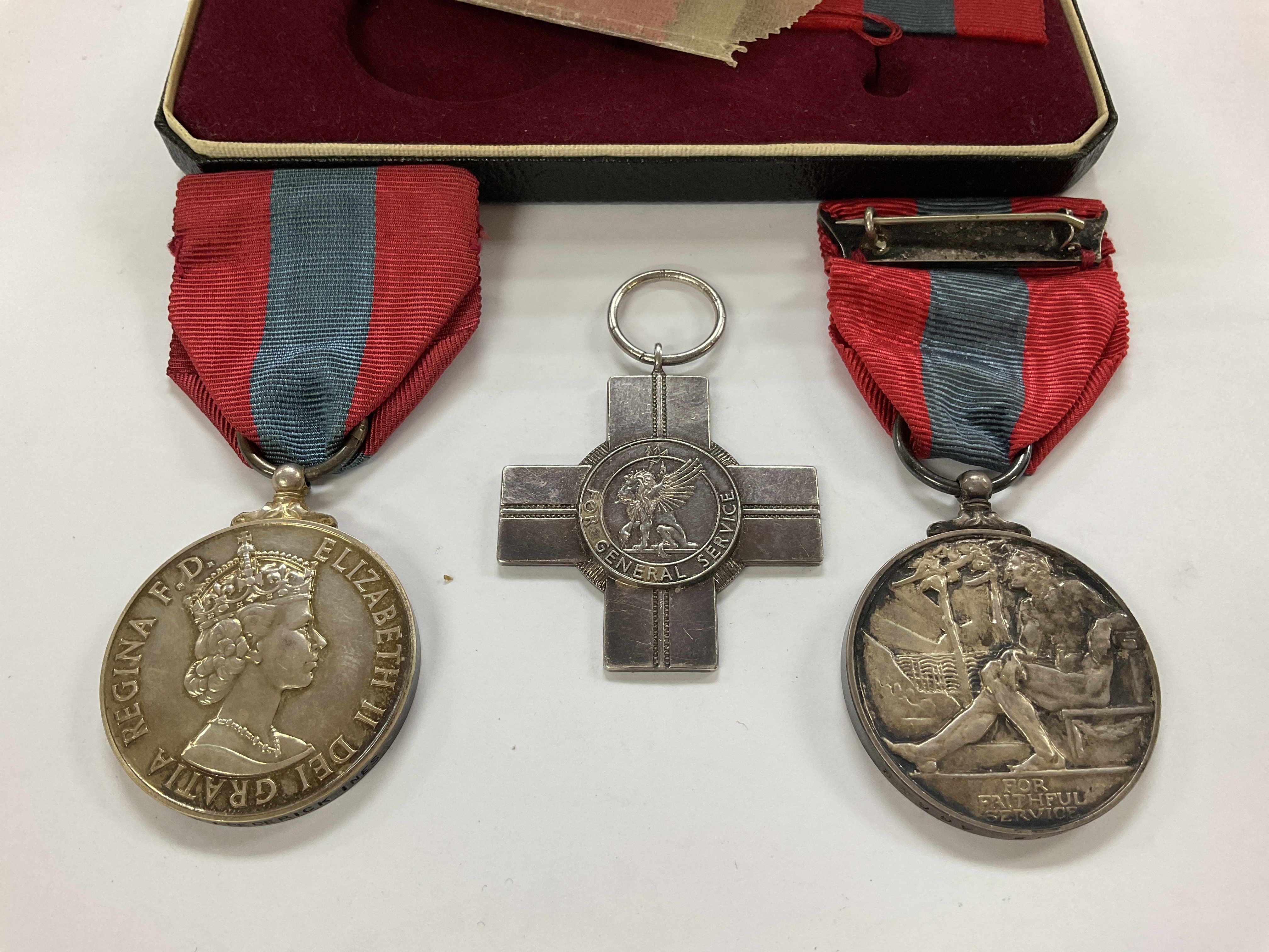 2 Imperial service medals, 1 for Francis Agger, th - Image 2 of 2