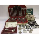 A collection of silver Pobjoy Mint coins, a cased