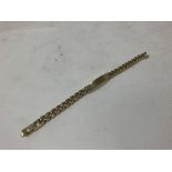 33.9ct gold ID bracelet