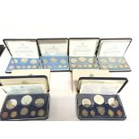 A collection of coinage proof sets including 4 Bel