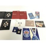 Collection of assorted UK annual coin sets and Â£2