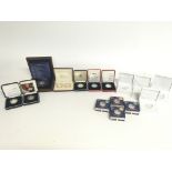 A collection of various silver uk coins including