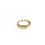 An 18ct gold Cartier style diamond ring, approx 4g