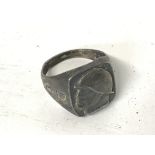 WW2 Italian Fascist Patriotic Silver Ring.