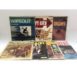 Seven 1960s LPs comprising mainly surf music and s