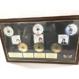 A Framed Cliff Richard Limited Edition Gold Plated