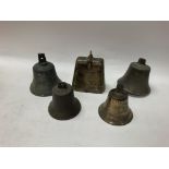 5 bronze bells