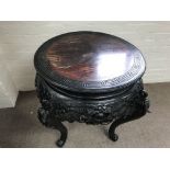 Chinese carved softwood table