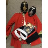 A collection of Prince of Wales regiment uniform i