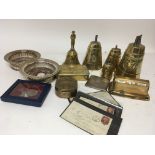 A collection of interesting items a silver cigaret