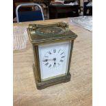 Brass carriage clock