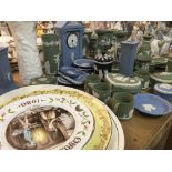A collection of Wedgwood jasper ware of classical design.
