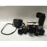 Collection of camera lenses Prawita camera