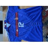 A signed Thierry Henri France home shirt 04/06.