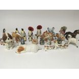 A collection of Beswick and Wade and other animal