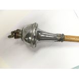 A military band master's mace with chrome finial.
