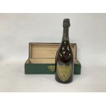 A bottle of Don Perignon champagne 1988 in a 1985