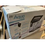 A boxed Aqua Verse 65 Litre fish tank.