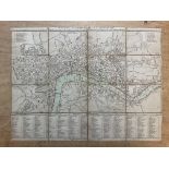 1782, Wallis Pocket Map of London including 350 Ha