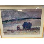 Stanis?aw CHOMICZEWSKI, 1949- Current, pastel landscape drawing on paper, 82 x 62cm.