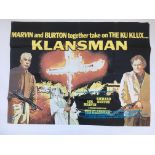 Two UK quad film posters for the 1974 movie Klansm