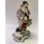 Withdrawn -A 19th Century Derby porcelain figure, some damage
