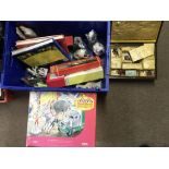 Assorted lot including NAO ceramics, a Hornby boxe