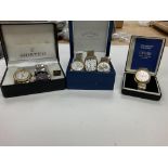 A collection of ladies and mens watches