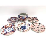 A collection of Kate 19th century Imari plates and
