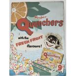 A vintage car sign for Mayfair Quenchers, by Sunde