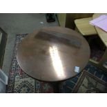 No Reserve - Cast iron copper top bar table
