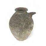 A small early pottery amphora, 14cm.