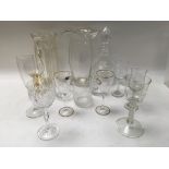 Four boxes of Glassware