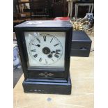 French 8 day wood cased clock